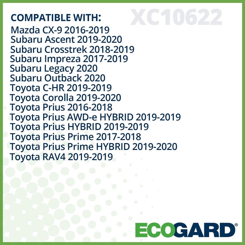 ECOGARD فلتر هواء المقصورة ECOGARD XC10622 يناسب 2019-2025 تويوتا RAV4، كورولا، 2020-2025 سوبارو أوتباك، 2019-2025 أسيانت، 2016-2024 تويوتا بريوس، 2021-2024 فينزا، RAV4 برايم - Image 3